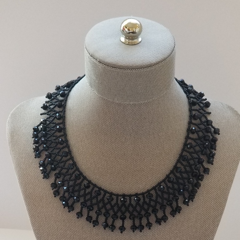 Black Crystal Necklace
